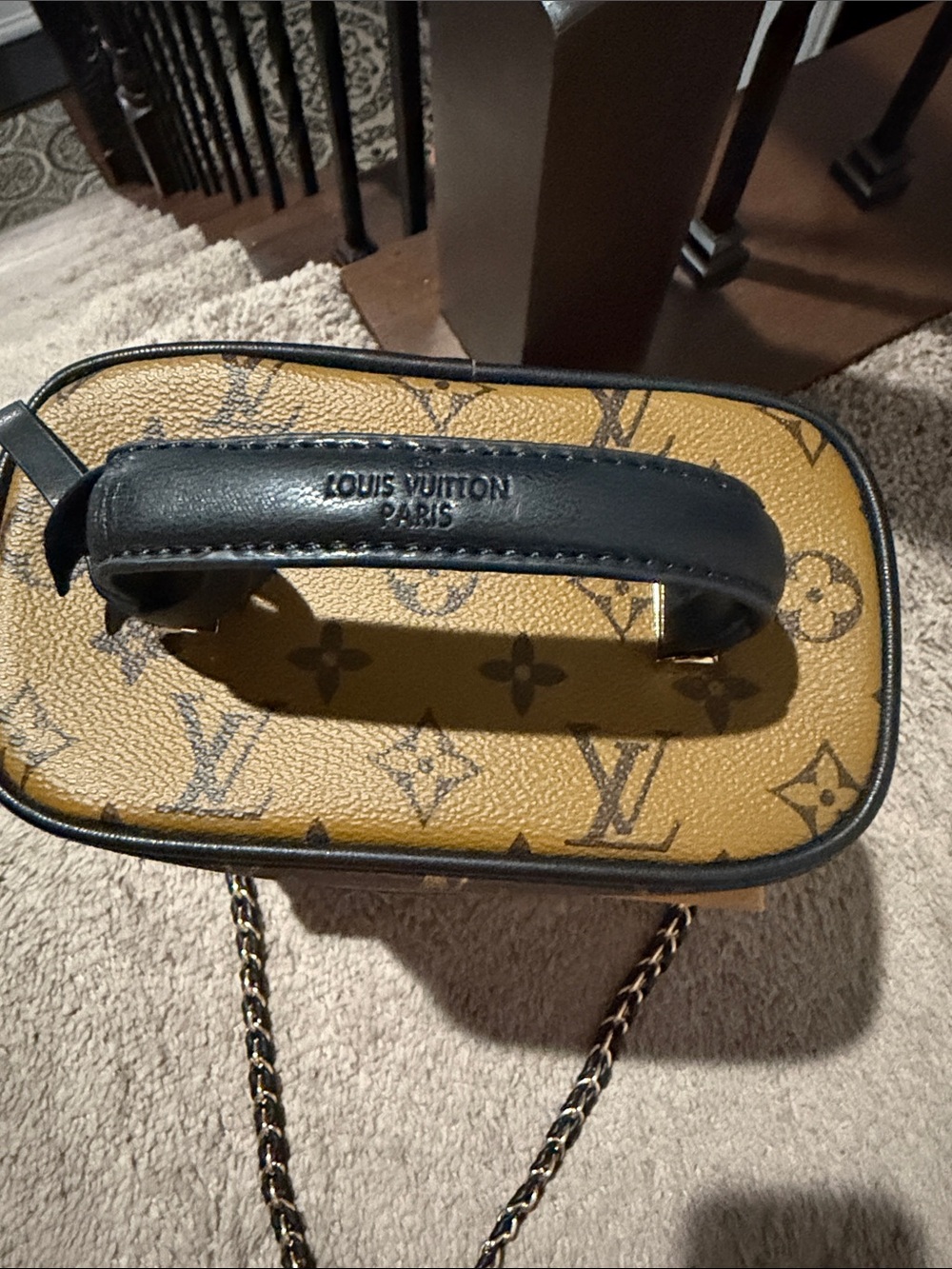 LV Brown Monogram Vanity Case Shoulder Bag with box - Picture 4 of 7
